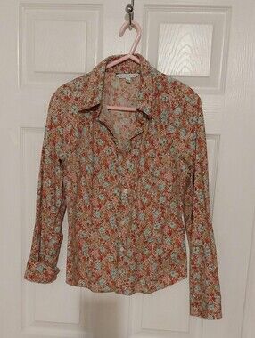 CAbi Floral Button-Down Shirt